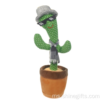 Mainan mewah tarian asli bercakap kaktus mewah